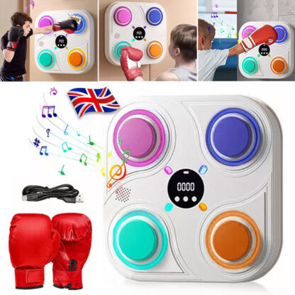 Smart Punching Boxing Electronic Music Machine Home Training Bluetooth With LED. - Image 4