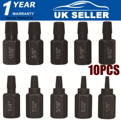 Screw Extractor Easy Out Drill Bits Broken Damaged Bolt Stud Remover Set 10PCS - Image 5
