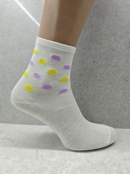 Set Of 6 12 Or 24 Pairs Womens Socks With Bubble Mix Print - Image 6