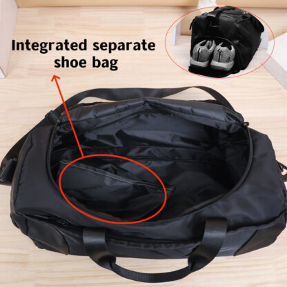 52x27x25cm Large Black Sport Gym Tote New Duffle Bag Travel Work Gear Bag - Image 6