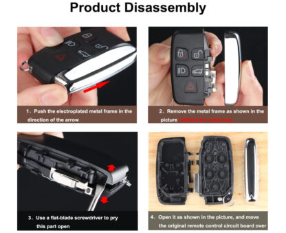 5 Button Remote Key Fob Case For Land Rover Range Rover Sport Evoque Discovery 4 - Image 6