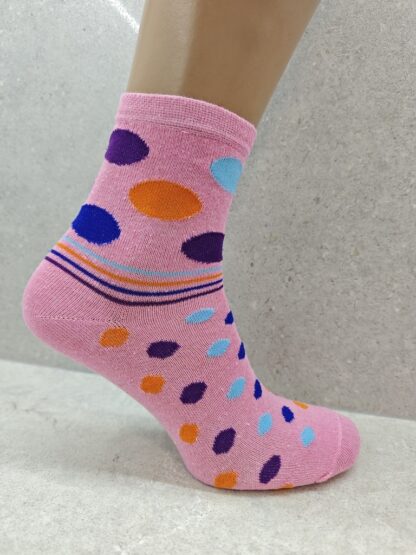 6  12  24 Pairs Womens Socks Mixed Striped  Polka Dot Designs - Image 3
