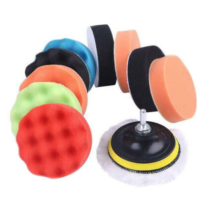 12pcs 3Buffing Waxing Polishing Sponge Pads Kit Set For Car Polisher Drill UK - Image 5