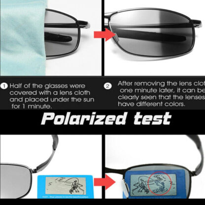 Mens Polarized Polarised Sunglasses UV400 Pilot Sport Glasses Driving Eyewear - Image 9