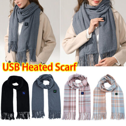 Smart Electric Heated Scarf Winter Neck Warmer Shawl USB Man Woman Designer HS - Image 6