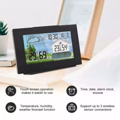 Wireless Weather Station Clock Digital Thermometer Temperature Indoor&Outdoor. - Image 8