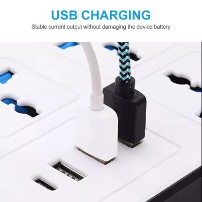 Extension Lead Cable Electric Mains Power 6 Gang Way 4 USB  Plug Socket - Image 7