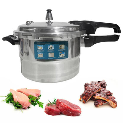 5L Aluminium Pressure Cooker Quick With Lid Latch Indicator Explosion-Proof - Image 4