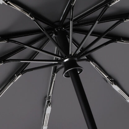 30 Bones Windproof Strong 105CM Reinforced Automatic Folding Umbrella Black - Image 6