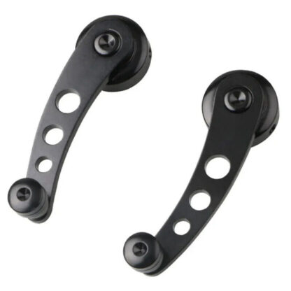 Pair Black Car Truck Window Door Winder Riser Crank Handle Riser Alloy Universal - Image 2