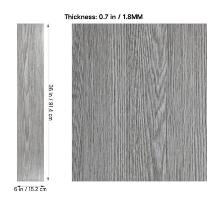 5m Floor Planks Tiles Self Adhesive Wood Effect Vinyl Flooring Bathroom Decor - Image 2