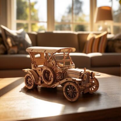 ROKR 3D Wooden Puzzle DIY Model Vintage Car MC801 Building Toys Gifts For Teens - Image 2