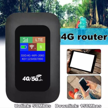 Portable Unlocked 5G LTE Wireless WiFi Router Mobile Broadband LCD MIFI Hotspot - Image 5