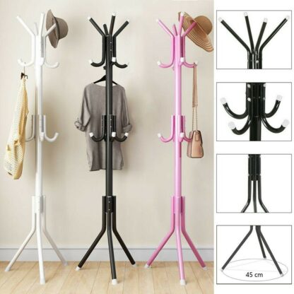 Coat Stand CoatHatJacketUmbrella Floor Standing Rack Clothes Hanger Hooks UK - Image 5
