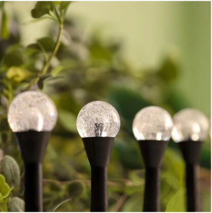 Solar LED Stake Lights Multi Coloured 20 Ball Garden Path Lighting Patio Outdoor - Image 6