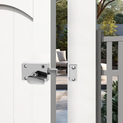 Satin Indicator Bolt Vacant Engaged Bathroom Privacy WC Toilet Lock Satin-Nickel - Image 2
