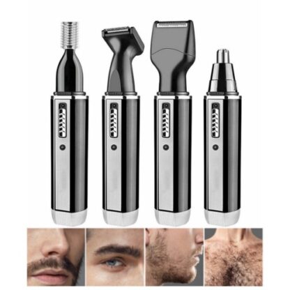 Mens 4 In 1 Rechargeable Hair Beard Eyebrow Ear Nose Shaver Trimmer Electric Kit - Image 9