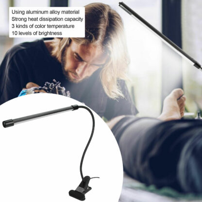 USB Clip On Desk Lamp Flexible Clamp Reading Light LED Bed Table Bedside Night - Image 5