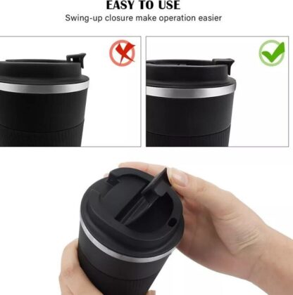 510ML Leakproof Insulated Thermal Travel Stainless Steel Coffee Mug Cup Flask - Image 10