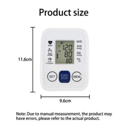 Multifunctional Advanced Upper Arm Blood Pressure Monitor With Adjustable Armband, Large Display And Dual 99 Reading Memory Function For Convenient Home Monitoring - Image 2