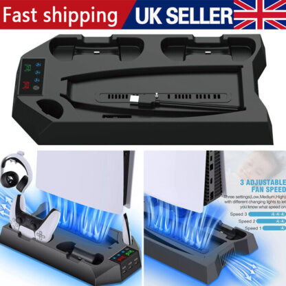 PS5 Vertical Cooling Fan Stand Controller Charger Station For  Playstation 5 - Image 4