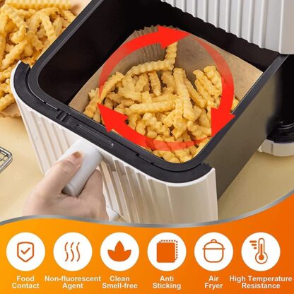 Disposable Air Fryer Paper Liners, Air Fryer Non-stick Accessories UK - Image 7