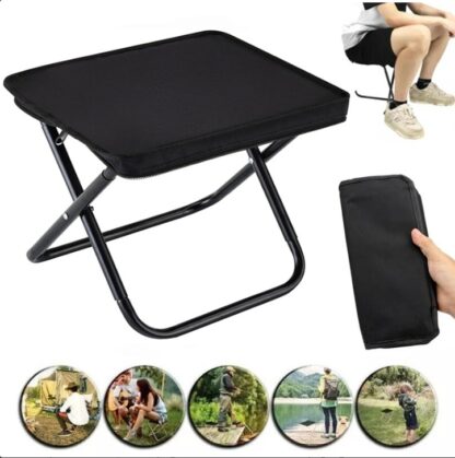 Folding Stool Camping Chair Seat Portable Mini Stool Outdoor Picnic Fishing BBQ - Image 3
