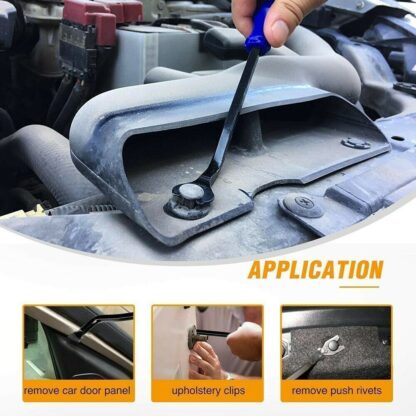 5Pcs Car Trim Removal Tool Set Door Panel Fastener Auto Dashboard Plastic Kit UK - Image 3