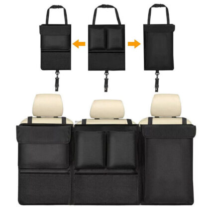 Large Car Boot Organiser Tidy Back Seat Storage Bag Hanging Pocket Accessories - Image 9