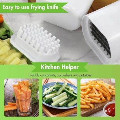 Potato Chopper Chipper Vegetable Cutter French Fries Maker Slicer Kitchen Tool - Image 5