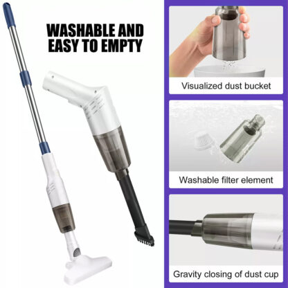 4 IN 1  Handheld  Vac Cordless Vacuum Cleaner Upright Lightweight & Box White UK - Image 6