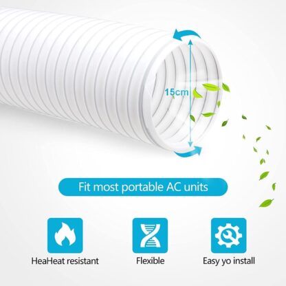 2M Extra Long Universal Air Conditioner Pipe Duct Extension Exhaust Hose - Image 4