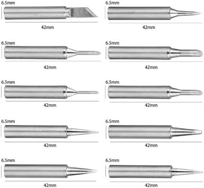 10 Pack Solder Soldering Iron Tips Standard Size Accessories Electrical Parts UK - Image 3