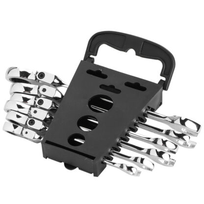 6Pcs Flexible Head Multi Functional Ratchet Conination Spanner Wrench 8-17mm Repair Tools Set - Image 5