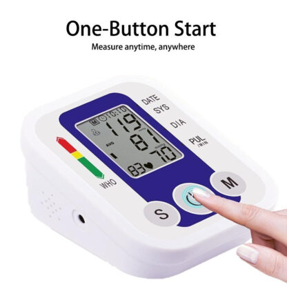Multifunctional Home Blood Pressure Monitor With Cuff, Records 99 Measurements And Tracks Heart Rate - Image 2
