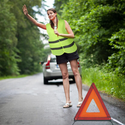 Car Warning Triangle Reflective Emergency Breakdown & High Visibility Vest - Image 5