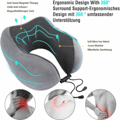 Memory Foam U Shaped Travel Pillow Neck Support Soft Head Rest Car Plane Cushion - Image 8