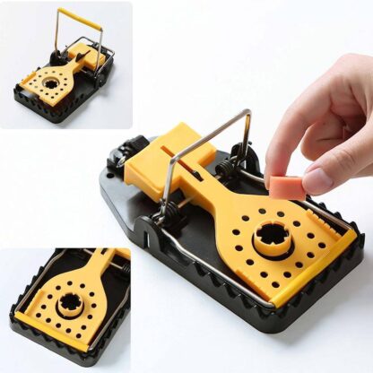 6 X Rat Catching Metal Traps Heavy Duty Snap Mousetrap Bait Pest Catcher UK - Image 6