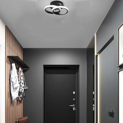 Modern LED Ceiling Light Double Round Pendant Lamp Bedroom Lights Ceiling - Image 6