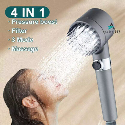 3 Modes Shower Head With Filter High Pressure Water Saving Massage Body Scalp - Image 3