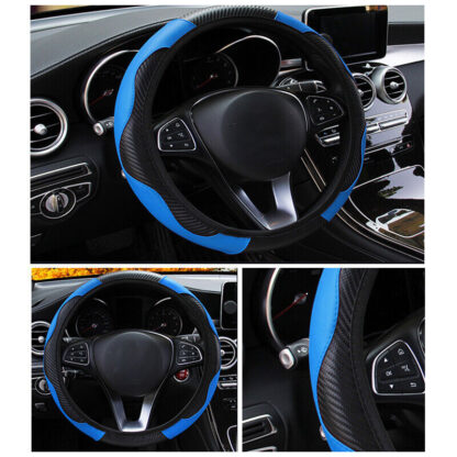 Auto Car Steering Wheel Cover Skidproof Leather Steering Wheel Case For 38cm15 - Image 3