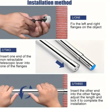 The Clothes Drying Rod Is Silver - Image 3