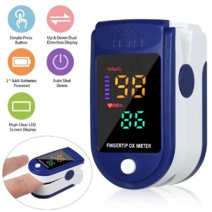 Digital Pulse Oximeter Four-color LED Finger Oximeter Heart Rate Monitor Meter - Image 6