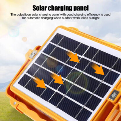 1500W LED Work Light Solar Powered Cordless Portable Camping Outdoor Light USB - Image 8
