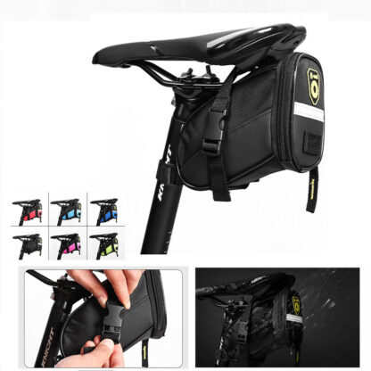 Waterproof Saddle Bag, Strap Mount Seat Pack, Bike Seat Bag, Bicycle Saddle Bag, Cycling Bag For Mountain Road Bikes - Image 6