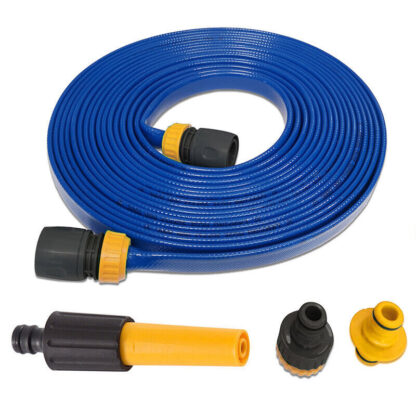 15M Flat Food Grade Water Hose Pipe  Connector For Caravan, Motorhome  Boat UK - Image 6