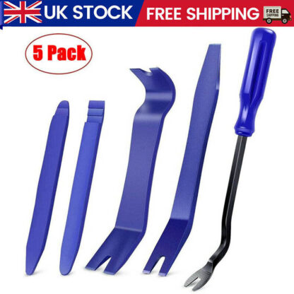 5Pcs Car Trim Removal Tool Set Door Panel Fastener Auto Dashboard Plastic Kit UK - Image 5
