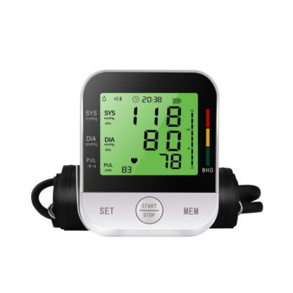 Home Arm Blood Pressure Monitor With Large Arm Cuff, Voice Announcement, Three-color Backlight And Large Display - Image 3