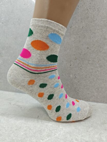 6  12  24 Pairs Womens Socks Mixed Striped  Polka Dot Designs - Image 4