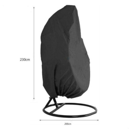 Waterproof Double Egg Chair Cover Hanging Swing Hammock Rattan Outdoor Furniture - Image 3